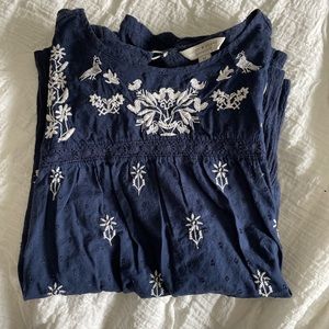 lucky brand floral blouse